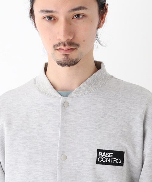 BASECONTROL（ベースコントロール）の「◆ダブルフェイス ワンマイル スタジャン風カットソーブルゾン（ブルゾン・メンズ・ブラック/アイボリー/グレー・02/04/03）」の13枚目の写真