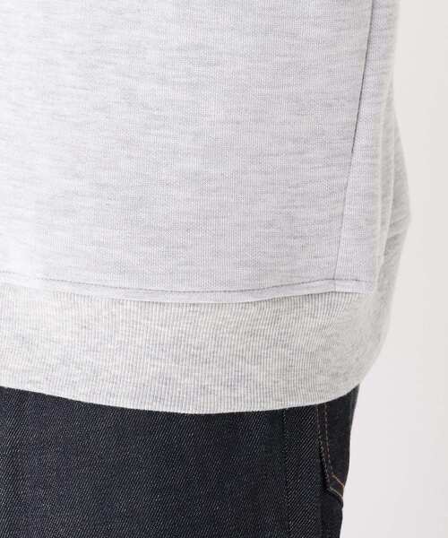 BASECONTROL（ベースコントロール）の「◆ダブルフェイス ワンマイル スタジャン風カットソーブルゾン（ブルゾン・メンズ・ブラック/アイボリー/グレー・02/04/03）」の9枚目の写真