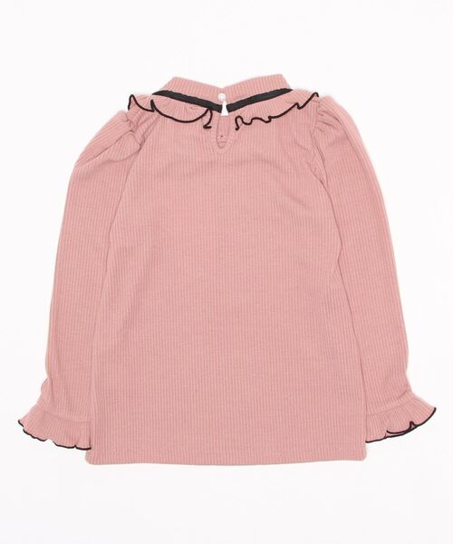 PINKHUNT（ピンクハント）の「PINKHUNT ネックフリルロンT 5851K #IG（Tシャツ/カットソー・キッズ・ピンク/ホワイト・120cm/150cm/140cm/160cm/130cm）」の3枚目の写真