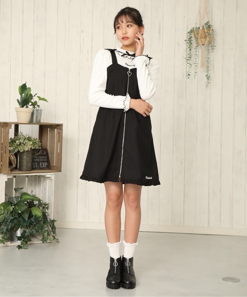 PINKHUNT（ピンクハント）の「PINKHUNT ネックフリルロンT 5851K #IG（Tシャツ/カットソー・キッズ・ピンク/ホワイト・120cm/150cm/140cm/160cm/130cm）」の9枚目の写真