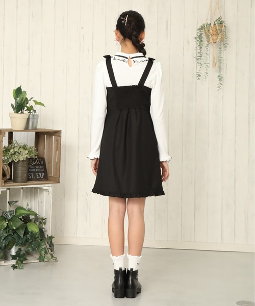 PINKHUNT（ピンクハント）の「PINKHUNT ネックフリルロンT 5851K #IG（Tシャツ/カットソー・キッズ・ピンク/ホワイト・120cm/150cm/140cm/160cm/130cm）」の10枚目の写真