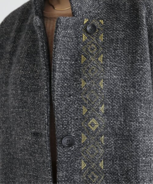 MJUKA.（ミューカ）の「イタリーツイードグリッターエンブロイダリーコート（その他アウター・レディース・チャコールグレー/キナリ・FREE）」の7枚目の写真