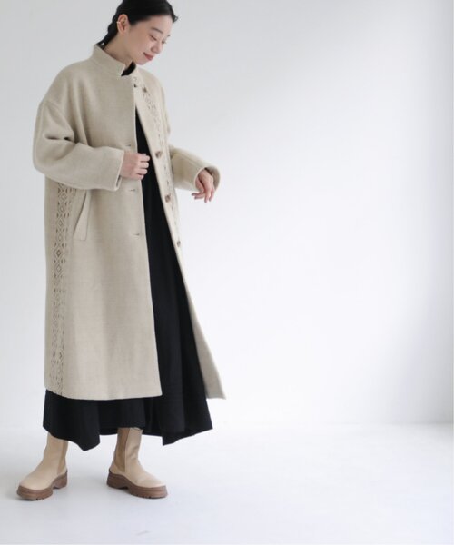 MJUKA.（ミューカ）の「イタリーツイードグリッターエンブロイダリーコート（その他アウター・レディース・チャコールグレー/キナリ・FREE）」の18枚目の写真