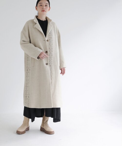 MJUKA.（ミューカ）の「イタリーツイードグリッターエンブロイダリーコート（その他アウター・レディース・チャコールグレー/キナリ・FREE）」の22枚目の写真