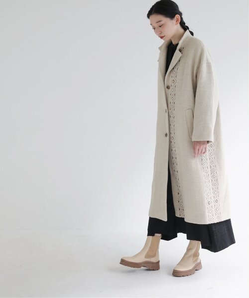 MJUKA.（ミューカ）の「イタリーツイードグリッターエンブロイダリーコート（その他アウター・レディース・チャコールグレー/キナリ・FREE）」の11枚目の写真