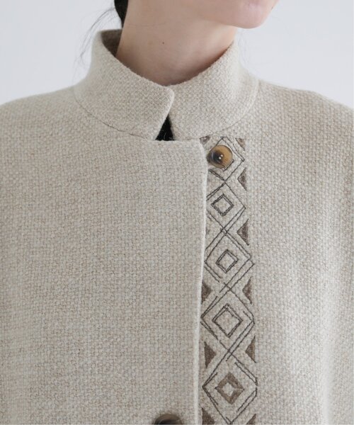 MJUKA.（ミューカ）の「イタリーツイードグリッターエンブロイダリーコート（その他アウター・レディース・チャコールグレー/キナリ・FREE）」の12枚目の写真