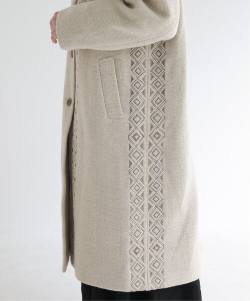 MJUKA.（ミューカ）の「イタリーツイードグリッターエンブロイダリーコート（その他アウター・レディース・チャコールグレー/キナリ・FREE）」の20枚目の写真