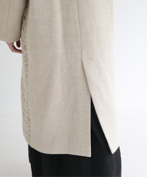 MJUKA.（ミューカ）の「イタリーツイードグリッターエンブロイダリーコート（その他アウター・レディース・チャコールグレー/キナリ・FREE）」の6枚目の写真