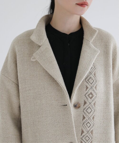 MJUKA.（ミューカ）の「イタリーツイードグリッターエンブロイダリーコート（その他アウター・レディース・チャコールグレー/キナリ・FREE）」の16枚目の写真