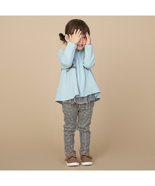 petit main(プティマイン)の「カットフリルスキニーストレッチパンツ(その他パンツ・キッズ・モカ/ブラック/ブルー/ネイビー・110cm/120cm/80cm/100cm/130cm/90cm)」の16枚目の写真