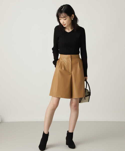 NATURAL BEAUTY BASIC（ナチュラルビューティーベーシック）の「[洗える]襟付きニット/0171270901（ニット/セーター・レディース・ブラック/オフホワイト/ピンク・MEDIUM）」の13枚目の写真