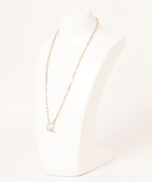 DouDou(ドゥドゥ)の「ロングチェーンスライドネックレス(ネックレス・レディース・シルバー/ゴールド・FREE)」の3枚目の写真