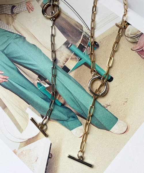 DouDou(ドゥドゥ)の「ロングチェーンスライドネックレス(ネックレス・レディース・シルバー/ゴールド・FREE)」の6枚目の写真