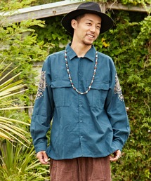 チャイハネ | 【チャイハネ】ジプラー刺繍メンズシャツ(シャツ/ブラウス)