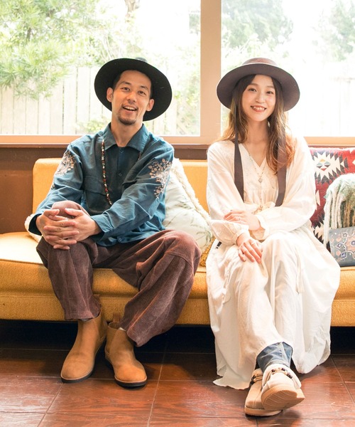 チャイハネ（チャイハネ）の「【チャイハネ】ジプラー刺繍メンズシャツ（シャツ/ブラウス・メンズ・ホワイト/オレンジ/ブルー・FREE）」の7枚目の写真