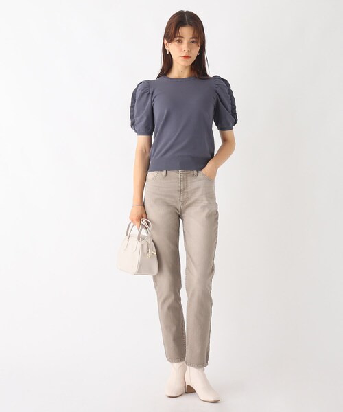 OPAQUE.CLIP(オペークドットクリップ)の「◆フェイクレザーストレッチブーツ【洗える成形インソール】(ブーツ・レディース・ブラック/ベージュ/オフホワイト・01/02/03)」の8枚目の写真