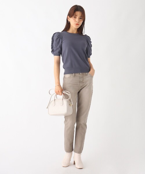 OPAQUE.CLIP(オペークドットクリップ)の「◆フェイクレザーストレッチブーツ【洗える成形インソール】(ブーツ・レディース・ブラック/ベージュ/オフホワイト・01/02/03)」の9枚目の写真