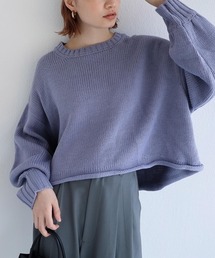 andme | 長袖クルーネックショート丈ニット(ニット/セーター)