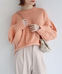 andme | 長袖クルーネックショート丈ニット(ニット/セーター)