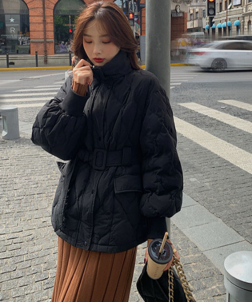 Black&White キルティングジャケット M アウター ダウンジャケット