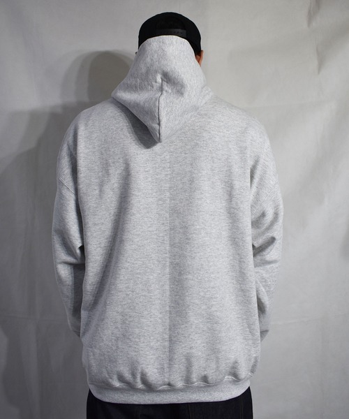 DOUBLE STEAL（ダブルスティール）の「Old School Font 裏起毛パーカー（パーカー・メンズ・アッシュグレー/ブラック/ダークグリーン/サンドベージュ・MEDIUM/LARGE/X-LARGE）」の19枚目の写真