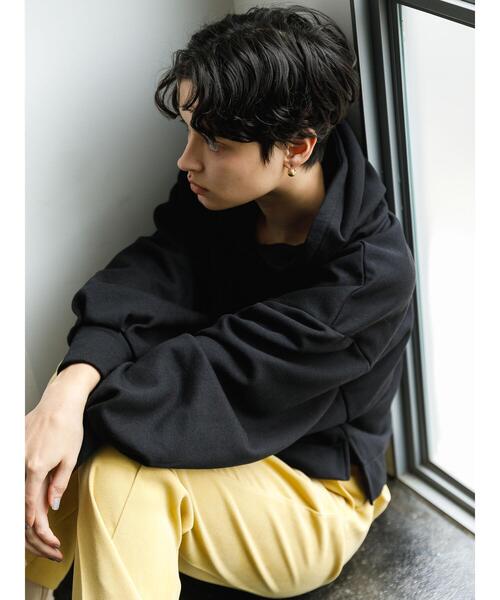 koe(コエ)の「アンチピリング加工TC裏起毛袖ボリュームパーカー*(パーカー・レディース・ブラック/その他7/カーキ/ピンク/ライトベージュ・FREE)」の18枚目の写真