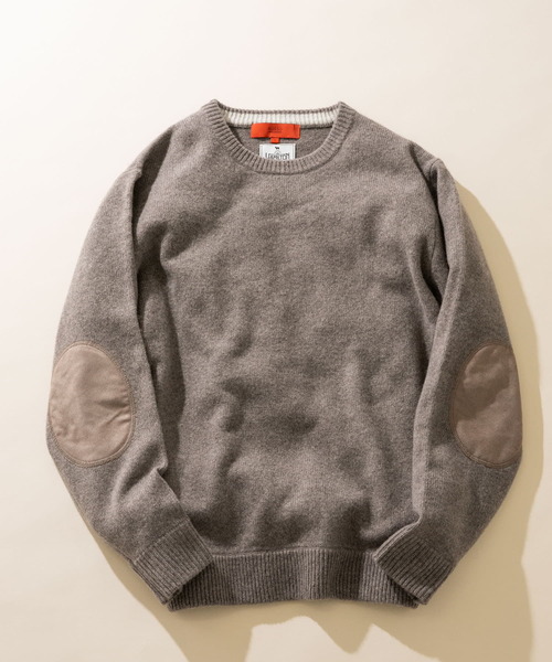 URBAN RESEARCH ROSSO MEN(アーバンリサーチロッソメン)の「ハミルトンラムズウールエルボーパッチニット(ニット/セーター・メンズ・ネイビー/ベージュ系その他/ベージュ/カーキ/ブラック/ブラウン・X-LARGE/MEDIUM/SMALL/LARGE)」の4枚目の写真