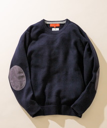 URBAN RESEARCH ROSSO MEN | ハミルトンラムズウールエルボーパッチニット(ニット/セーター)