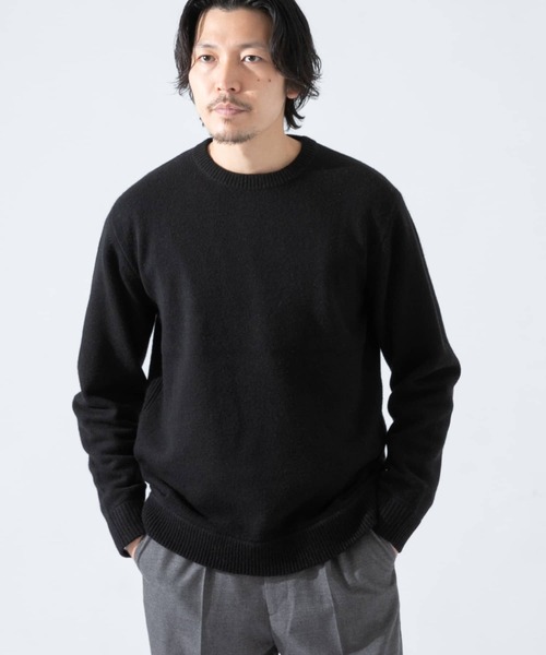 URBAN RESEARCH ROSSO MEN(アーバンリサーチロッソメン)の「ハミルトンラムズウールエルボーパッチニット(ニット/セーター・メンズ・ネイビー/ベージュ系その他/ベージュ/カーキ/ブラック/ブラウン・X-LARGE/MEDIUM/SMALL/LARGE)」の7枚目の写真