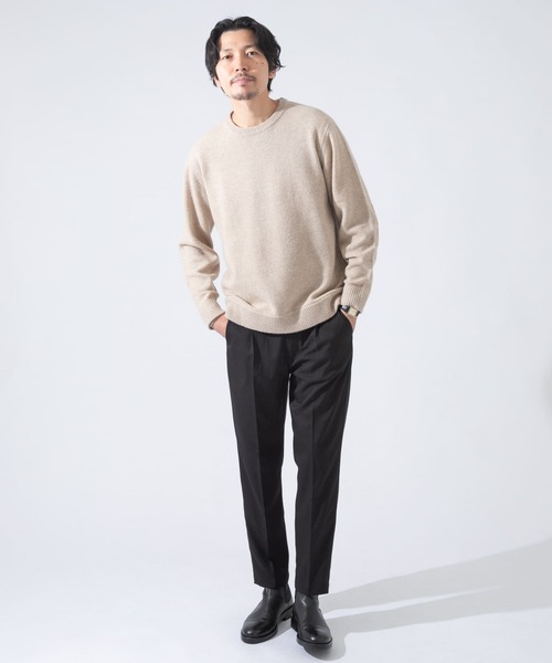 URBAN RESEARCH ROSSO MEN(アーバンリサーチロッソメン)の「ハミルトンラムズウールエルボーパッチニット(ニット/セーター・メンズ・ネイビー/ベージュ系その他/ベージュ/カーキ/ブラック/ブラウン・X-LARGE/MEDIUM/SMALL/LARGE)」の13枚目の写真