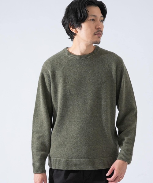 URBAN RESEARCH ROSSO MEN(アーバンリサーチロッソメン)の「ハミルトンラムズウールエルボーパッチニット(ニット/セーター・メンズ・ネイビー/ベージュ系その他/ベージュ/カーキ/ブラック/ブラウン・X-LARGE/MEDIUM/SMALL/LARGE)」の14枚目の写真