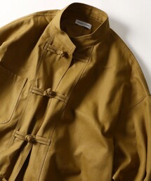 FREAK'S STORE | WEB限定 ビッグシルエット チャイナボタン スタンドカラーカバーオール/ダック/デニム/チャイナデザイン(カバーオール)