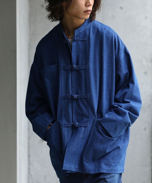 KAPITAL キャピタル デニムジャケット チャイナ スタンドカラー 楽天市場】デニムジャケット レディース チャイナジャケット 長袖