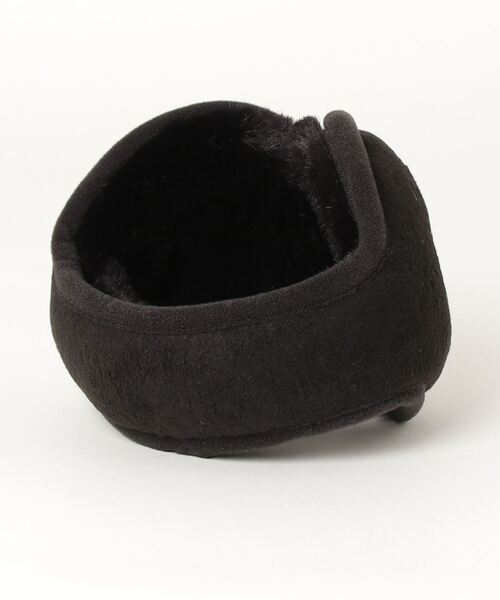 NEW ERA（ニューエラ）の「NEW ERA/ニューエラ イヤーマフ フリース ボックスロゴ 耳当て 防寒 12541397/14669997（イヤーマフ・メンズ・ブラック×ブラック/ブラック×ゴールド・FREE）」の3枚目の写真