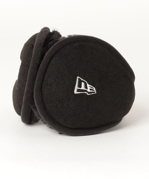 NEW ERA（ニューエラ）の「NEW ERA/ニューエラ イヤーマフ フリース ボックスロゴ 耳当て 防寒 12541397/14669997（イヤーマフ・メンズ・ブラック×ブラック/ブラック×ゴールド・FREE）」の4枚目の写真