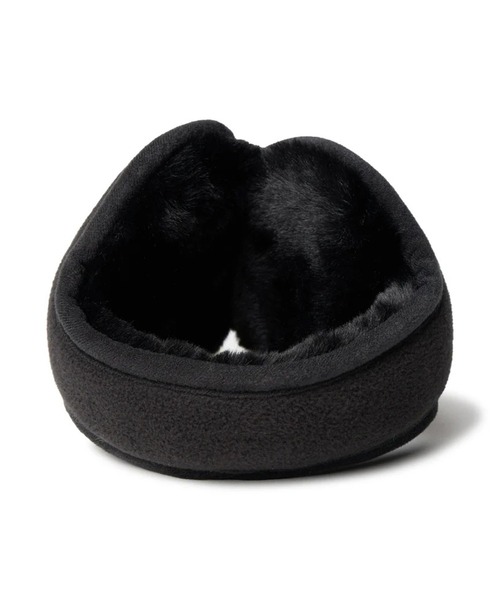 NEW ERA（ニューエラ）の「NEW ERA/ニューエラ イヤーマフ フリース ボックスロゴ 耳当て 防寒 12541397/14669997（イヤーマフ・メンズ・ブラック×ブラック/ブラック×ゴールド・FREE）」の6枚目の写真