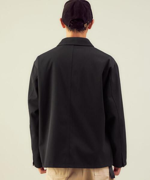 green label relaxing(グリーンレーベルリラクシング)の「<green label relaxing>C/Wカルゼ カバーオール(カバーオール・メンズ・ブラック・S/M/L/XL)」の4枚目の写真