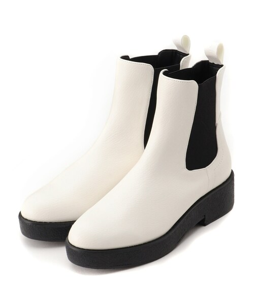INDIVI（インディヴィ）の「◆サイドゴアブーツ（ブーツ・レディース・ホワイト/ブラック・35/45/25）」の8枚目の写真