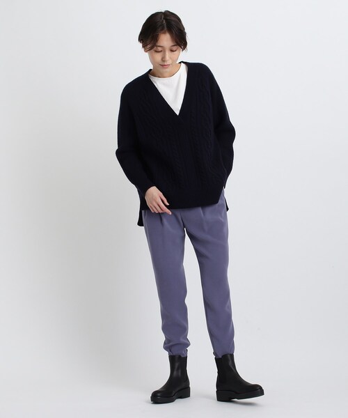 INDIVI（インディヴィ）の「◆サイドゴアブーツ（ブーツ・レディース・ホワイト/ブラック・35/45/25）」の4枚目の写真