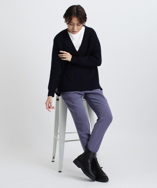 INDIVI（インディヴィ）の「◆サイドゴアブーツ（ブーツ・レディース・ホワイト/ブラック・35/45/25）」の6枚目の写真