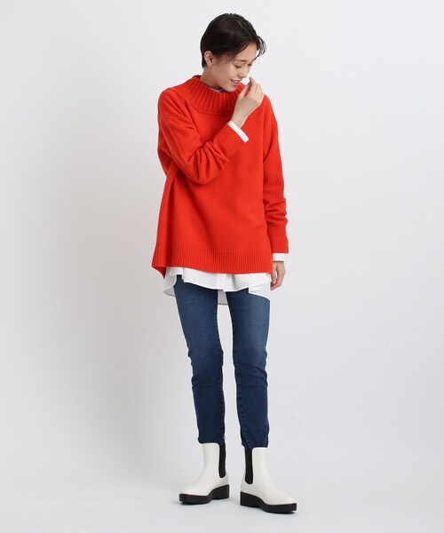 INDIVI（インディヴィ）の「◆サイドゴアブーツ（ブーツ・レディース・ホワイト/ブラック・35/45/25）」の15枚目の写真