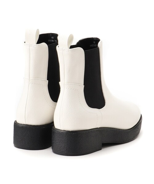 INDIVI（インディヴィ）の「◆サイドゴアブーツ（ブーツ・レディース・ホワイト/ブラック・35/45/25）」の3枚目の写真