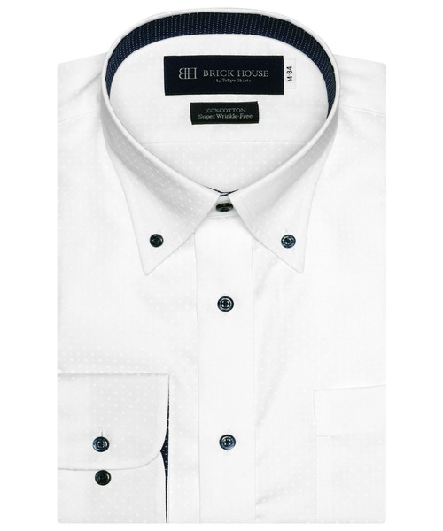 通販専用モデル 形態安定ノーアイロン ボタンダウン 長袖ビジネスワイシャツ ビジネスシャツ Shirts トウキョウシャツ のビジネスシャツ 形態安定ノーアイロン ボタンダウン 公認ストア