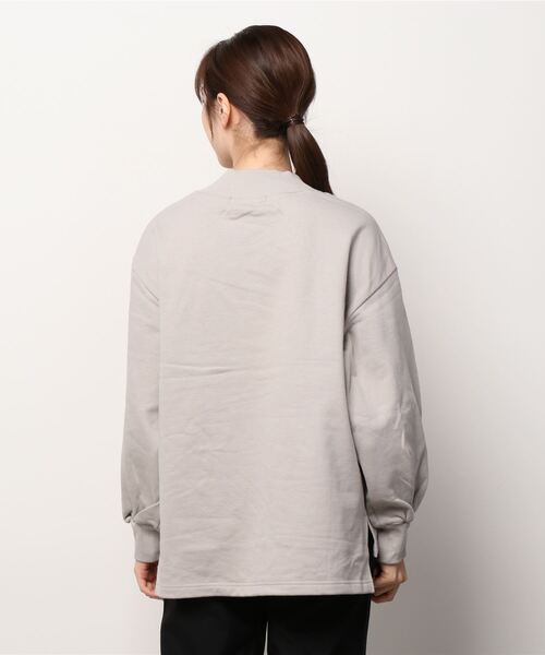 NANO universe（ナノユニバース）の「裏毛ハイネックプルオーバー（Tシャツ/カットソー・レディース・ライトグレー/バーガンディー/ブラック・FREE）」の4枚目の写真