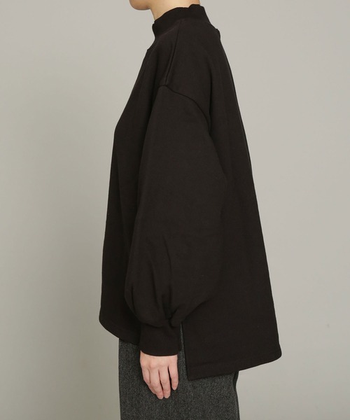 NANO universe（ナノユニバース）の「裏毛ハイネックプルオーバー（Tシャツ/カットソー・レディース・ライトグレー/バーガンディー/ブラック・FREE）」の8枚目の写真