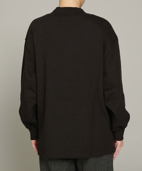 NANO universe（ナノユニバース）の「裏毛ハイネックプルオーバー（Tシャツ/カットソー・レディース・ライトグレー/バーガンディー/ブラック・FREE）」の9枚目の写真