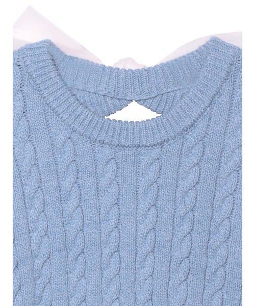 PAMEO POSE Big Bow Knit Top ニットトップス PAMEO POSE（パメオポーズ）の「Big Bow Knit Top（ニット