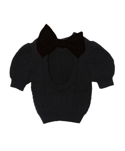 PAMEO POSE - 新品未使用 PAMEO POSE ニット Big Bow Knit Top PAMEO POSE（パメオポーズ）の「Big Bow Knit Top（ニット