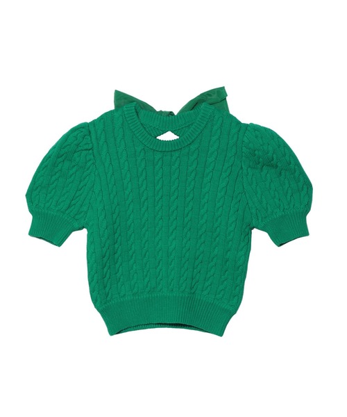 PAMEO POSE(パメオポーズ)の「Big Bow Knit Top(ニット/セーター・レディース・ブラック/ブルー/グリーン・FREE)」の18枚目の写真