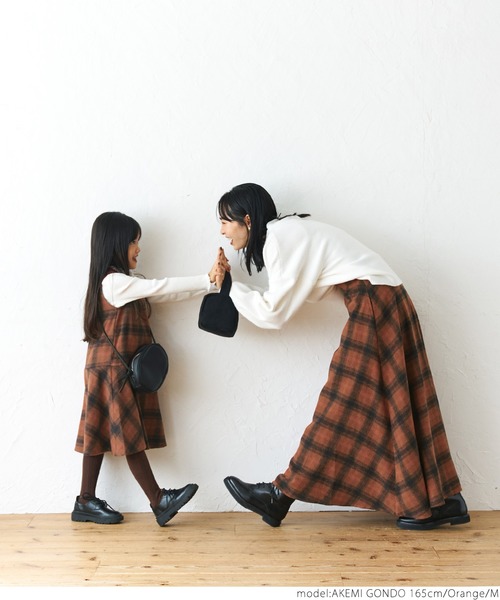 coca(coca)(コカ)の「\新色登場/オンブレーチェックスカート(スカート・レディース・その他/オレンジ/ブラウン・M/L)」の13枚目の写真